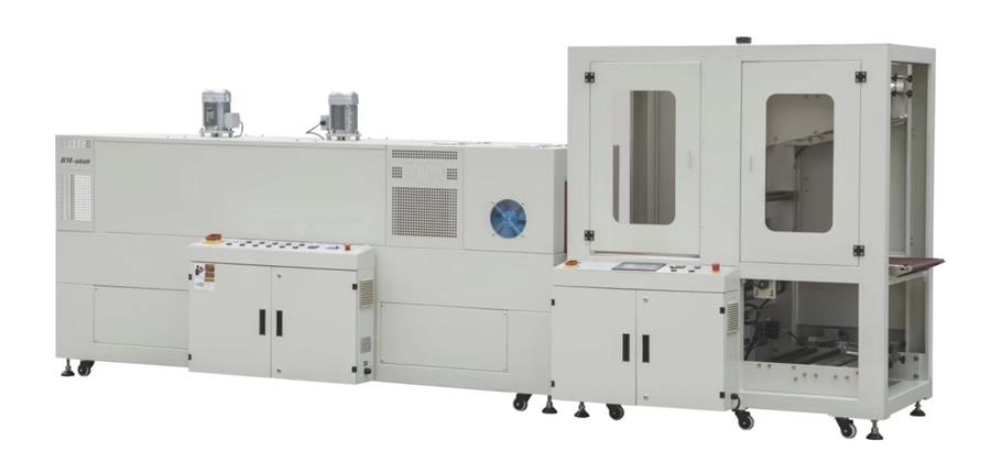 LQ-TX-6040+LQ-BM-6040 Automatic sleeve shrink wrapping machine